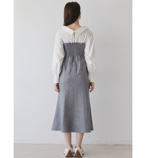 LAGUNAMOON「シャツドッキングワンピース」|ワンピース|