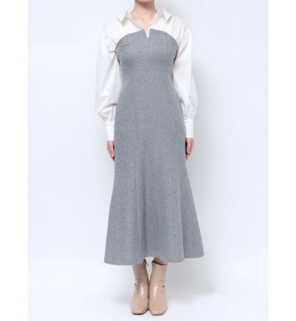 LAGUNAMOON「シャツドッキングワンピース」|ワンピース|