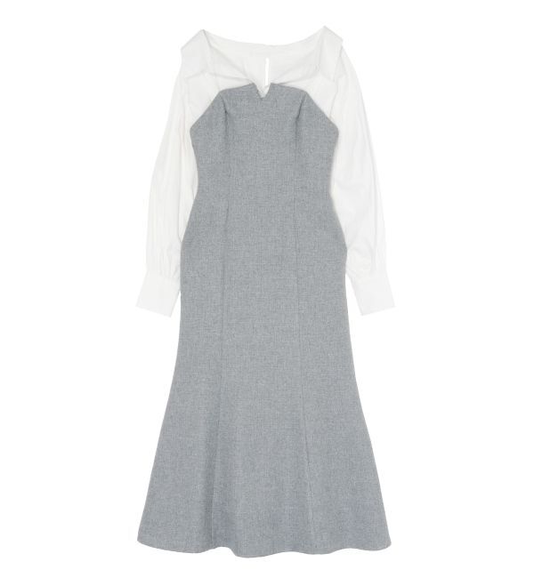 LAGUNAMOON「シャツドッキングワンピース」|ワンピース|