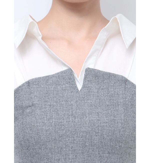 LAGUNAMOON「シャツドッキングワンピース」|ワンピース|