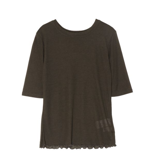 LAGUNAMOON「ソフトリブカットトップス」|Tシャツ・カットソー|ブラウン