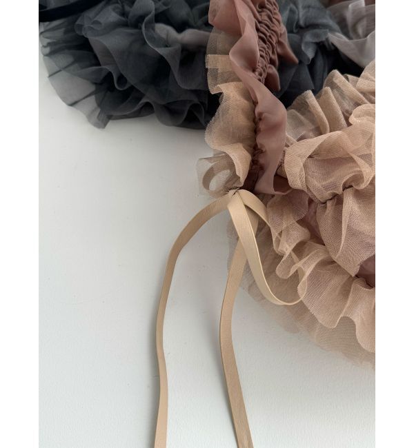 LAGUNAMOON「チュールフリルBAG」|ハンドバッグ|