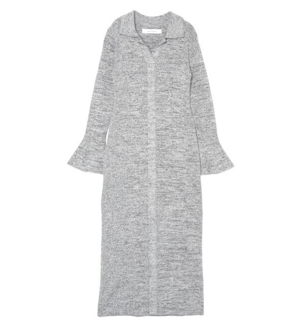 LAGUNAMOON「メランジフレアカフスニットワンピース」|ワンピース|