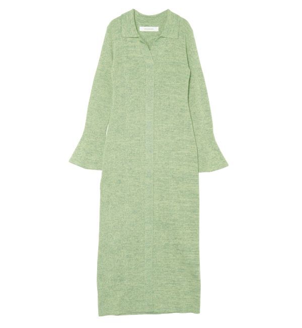 LAGUNAMOON「メランジフレアカフスニットワンピース」|ワンピース|