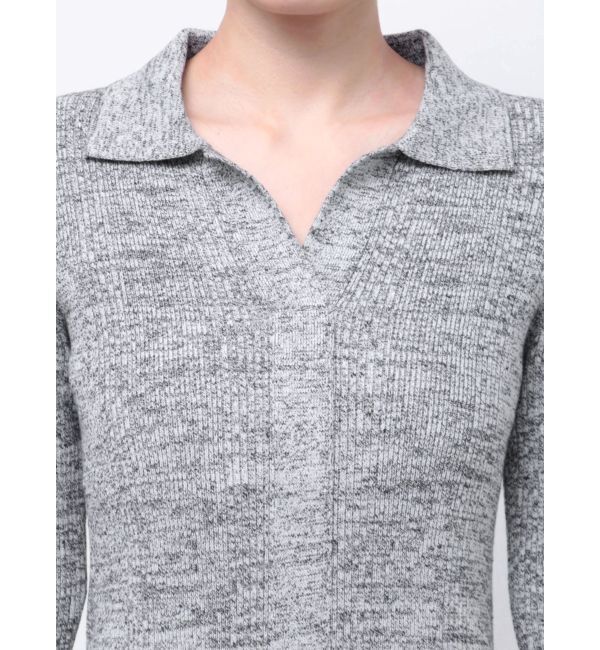 LAGUNAMOON「メランジフレアカフスニットワンピース」|ワンピース|