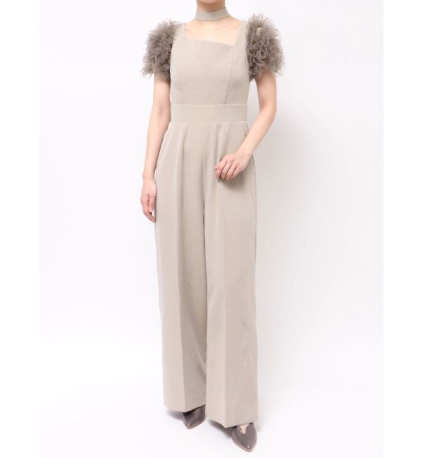 LAGUNAMOON「【ソンイさんコラボ】LADYチュールショルダーパンツドレス」|ドレス|