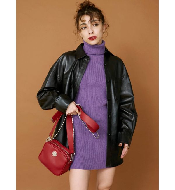 EVRIS「アームウォーマー2WAYタイトニットワンピース」|ワンピース|