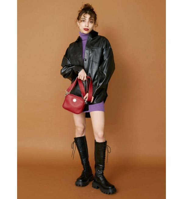 EVRIS「アームウォーマー2WAYタイトニットワンピース」|ワンピース|