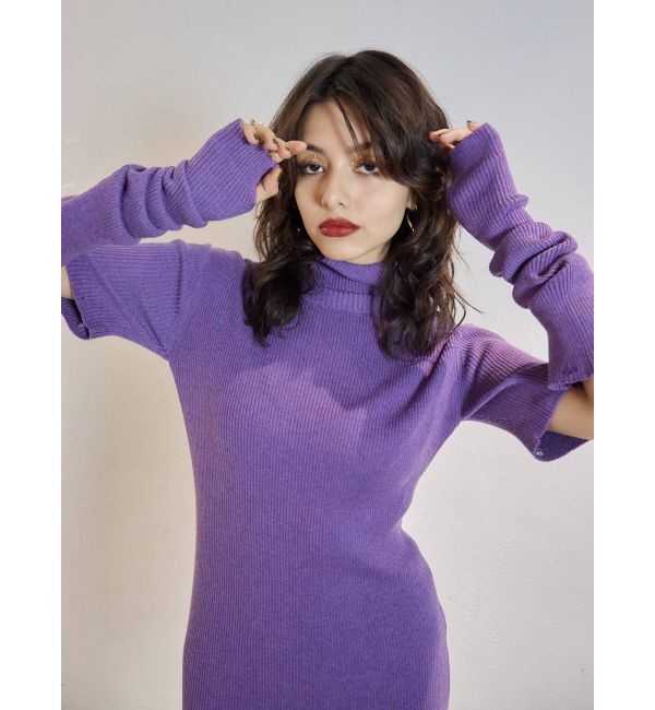 EVRIS「アームウォーマー2WAYタイトニットワンピース」|ワンピース|