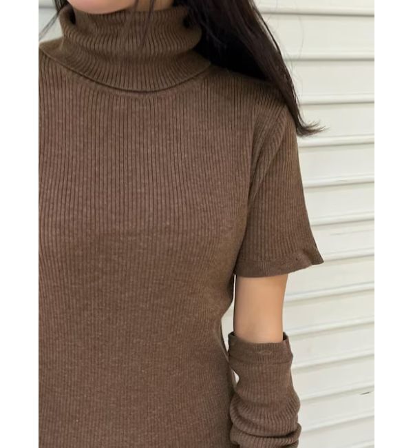 EVRIS「アームウォーマー2WAYタイトニットワンピース」|ワンピース|