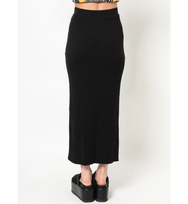 EVRIS「ディープスリットリブロングスカート【セットアップ着用可能】」|スカート|