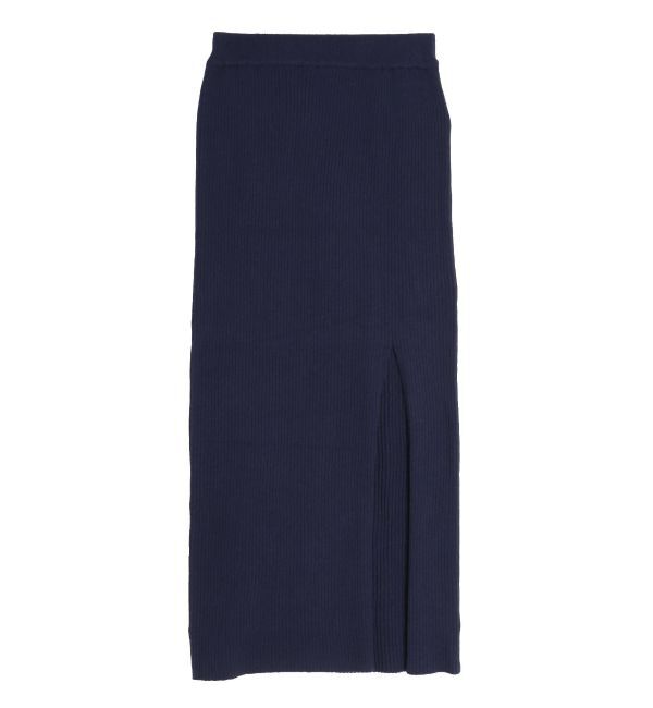 EVRIS「ディープスリットリブロングスカート【セットアップ着用可能】」|スカート|