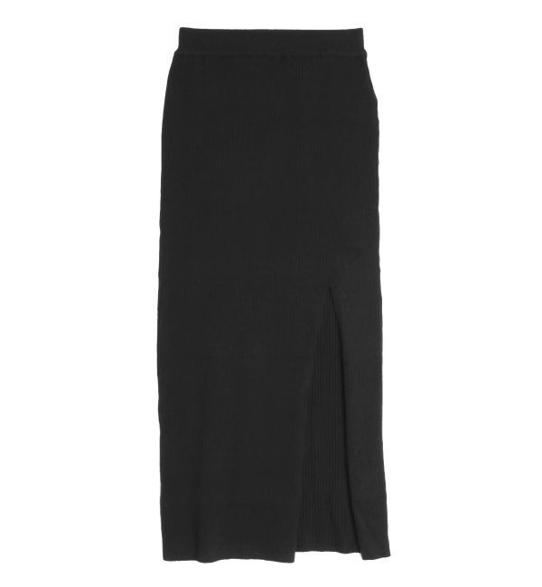 EVRIS「ディープスリットリブロングスカート【セットアップ着用可能】」|スカート|