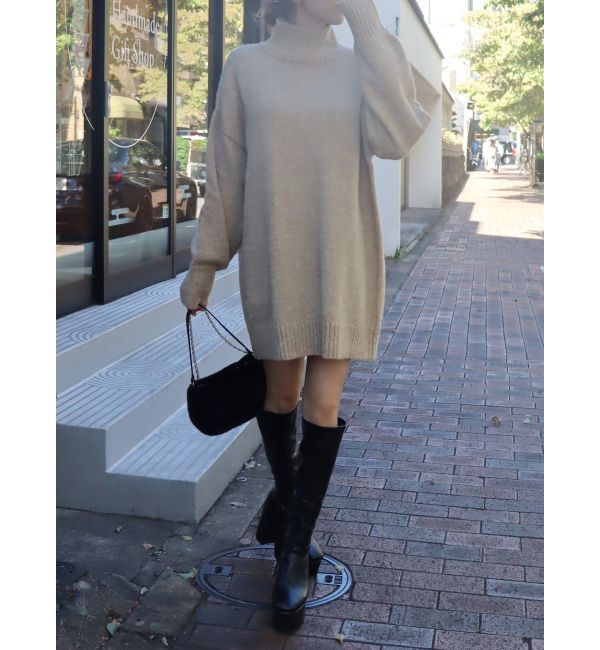 EVRIS「ハイネックルーズニットワンピース」|ワンピース|