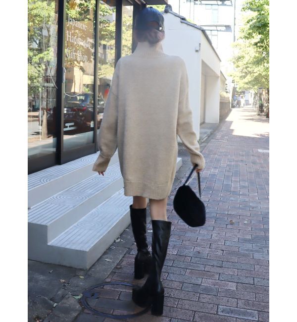 EVRIS「ハイネックルーズニットワンピース」|ワンピース|