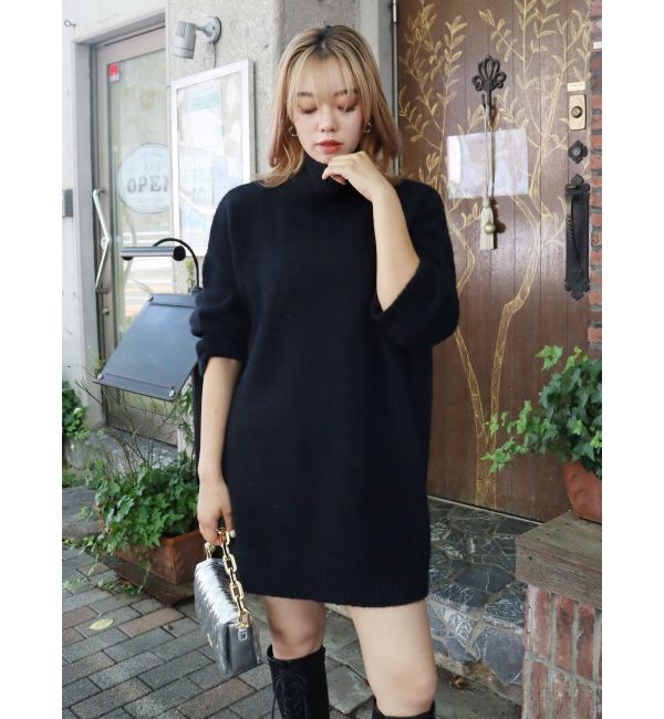 EVRIS「ハイネックルーズニットワンピース」|ワンピース|