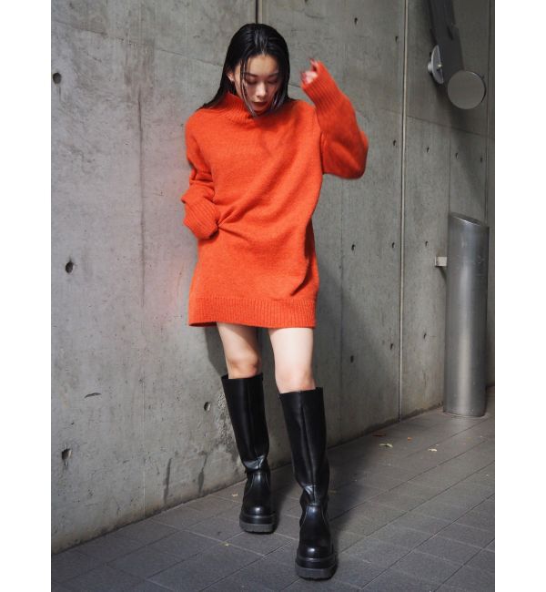 EVRIS「ハイネックルーズニットワンピース」|ワンピース|