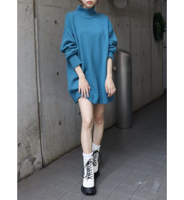 EVRIS「ハイネックルーズニットワンピース」|ワンピース|