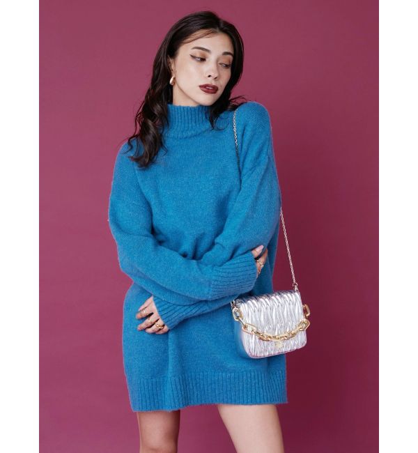 EVRIS「ハイネックルーズニットワンピース」|ワンピース|