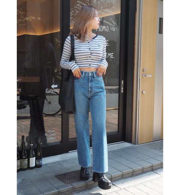 EVRIS「ワンポイントフロントボタンショートトップス」|Tシャツ・カットソー|