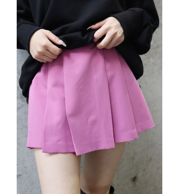 EVRIS「プリーツミニスカパン【セットアップ着用可能】」|その他|ピンク