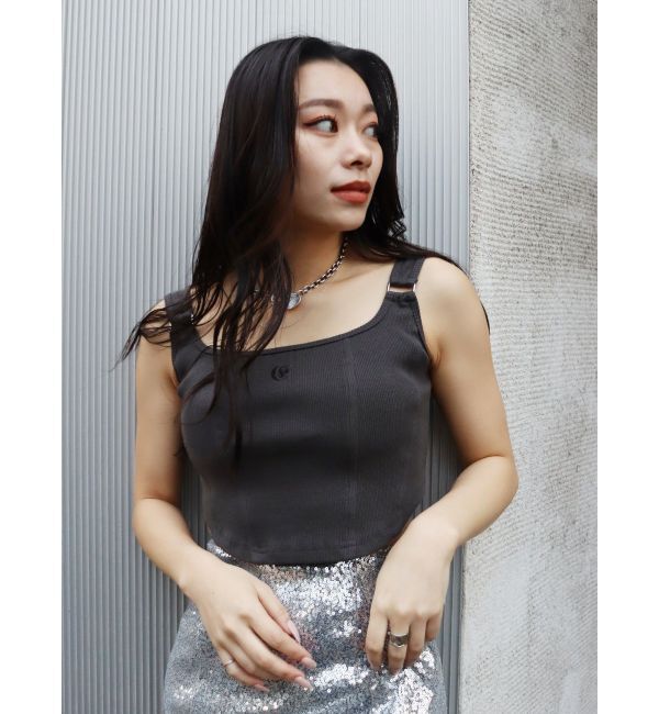 EVRIS「ワンポイントイレヘムビスチェ」|キャミソール|