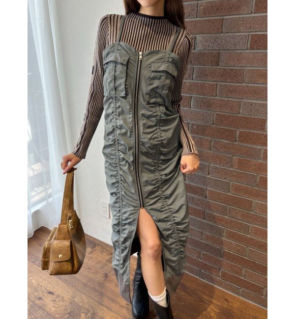 EVRIS「ジップキャミロングワンピース」|ワンピース|