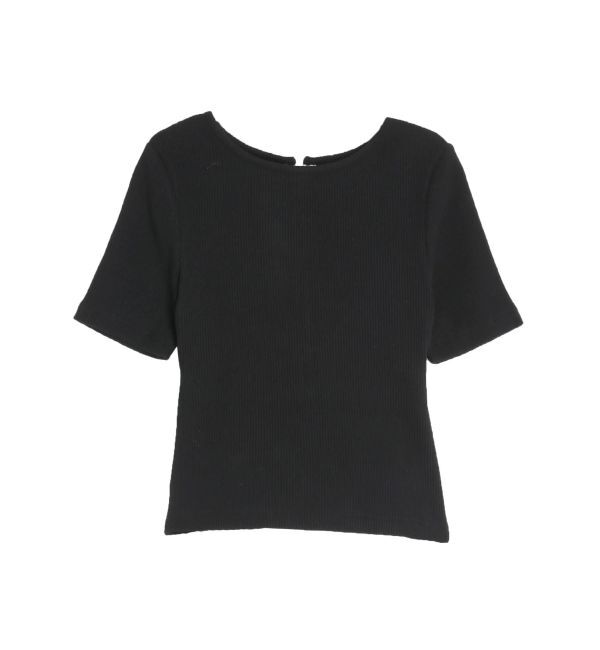 EVRIS「バックデザインリブトップス」|Tシャツ・カットソー|