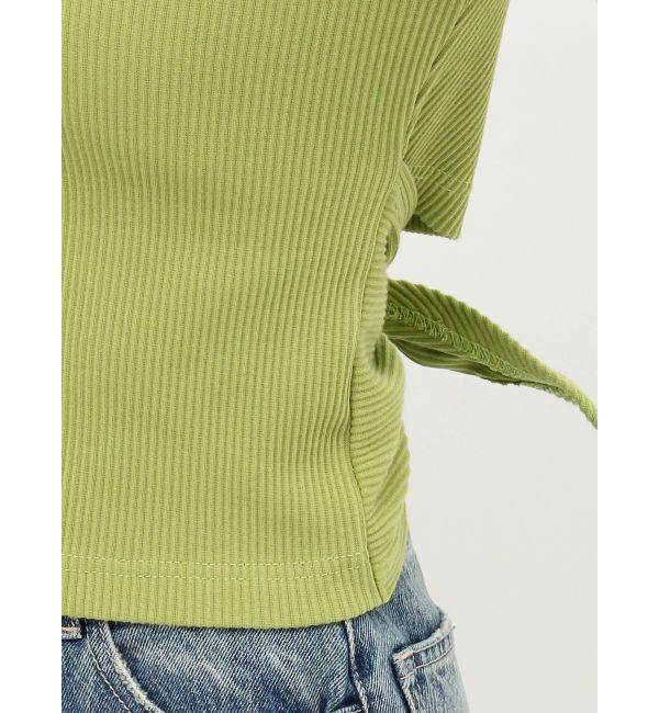 EVRIS「バックデザインリブトップス」|Tシャツ・カットソー|