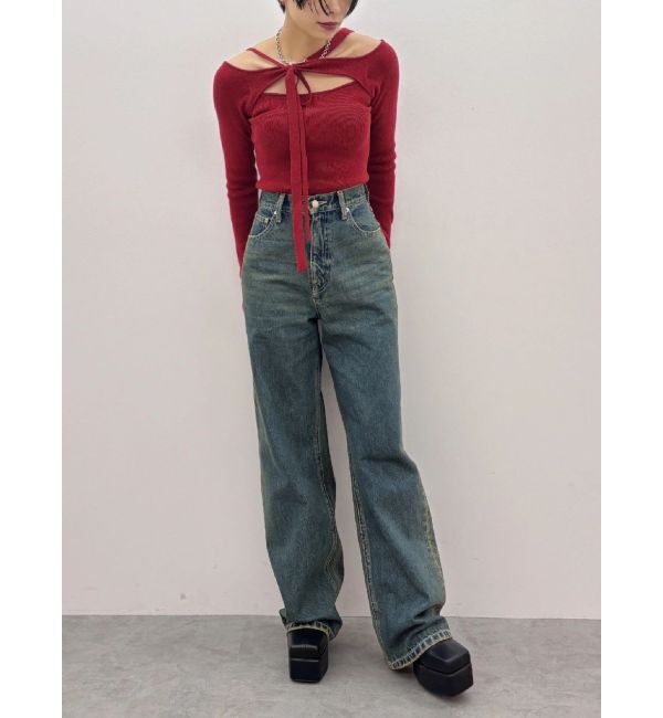 EVRIS「カットアウトニットトップス」|ニット・セーター|