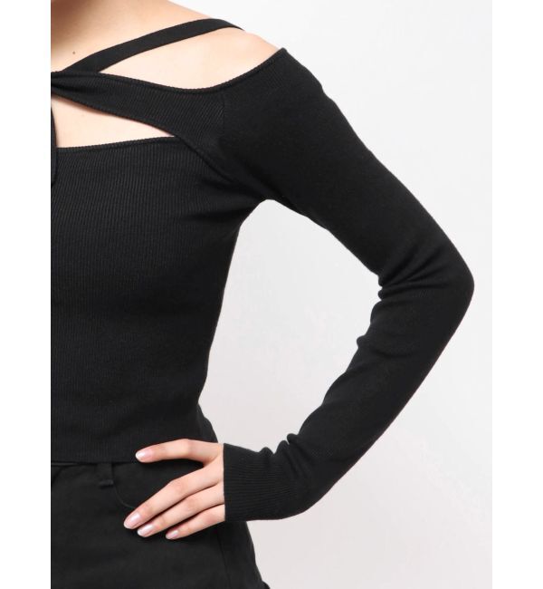 EVRIS「カットアウトニットトップス」|ニット・セーター|