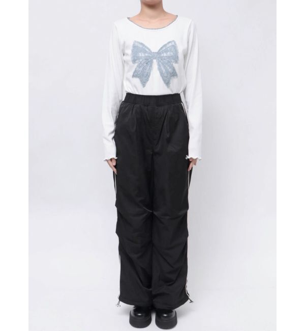 jouetie「ナイロンフリースワイドパンツ【セットアップ対応】」|その他|