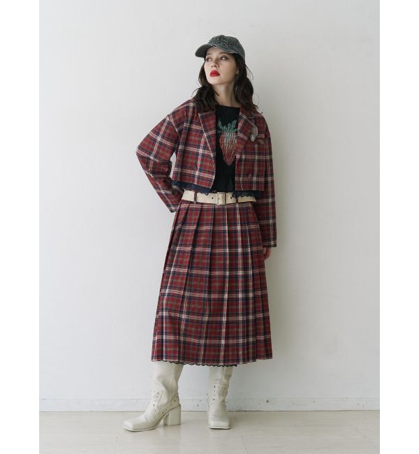 jouetie「ストロベリーギャザーフィットTシャツ」|Tシャツ・カットソー|