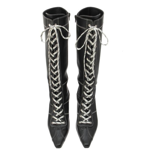 jouetie「ボクシングレースアップブーツ」|ロングブーツ|