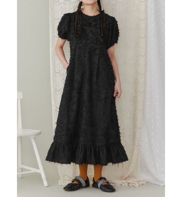 merry jenny「リボンたくさんワンピース」|ワンピース|ブラック