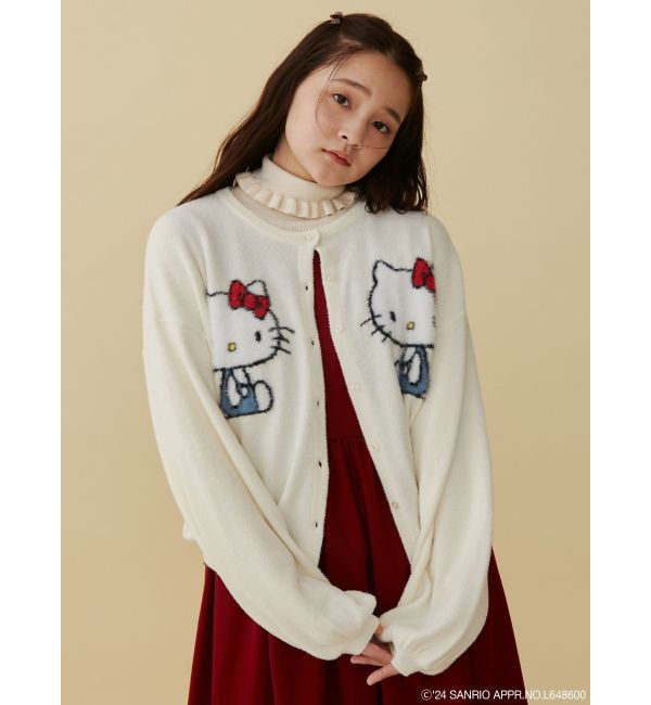 merry jenny「【ハローキティコラボ】ニットカーデイガン」|カーディガン|