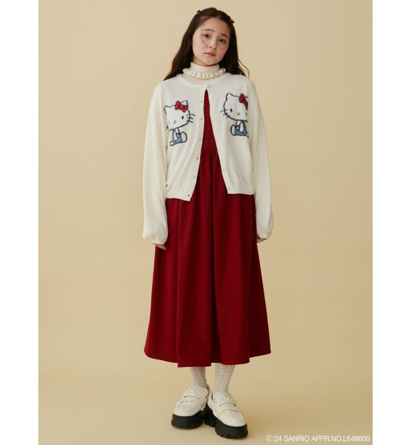 merry jenny「【ハローキティコラボ】ニットカーデイガン」|カーディガン|