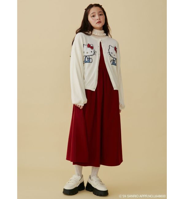 merry jenny「【ハローキティコラボ】ニットカーデイガン」|カーディガン|