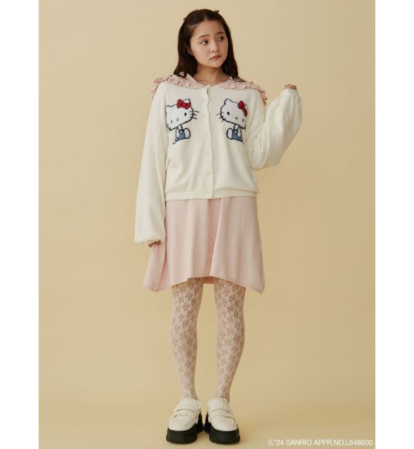 merry jenny「【ハローキティコラボ】ニットカーデイガン」|カーディガン|