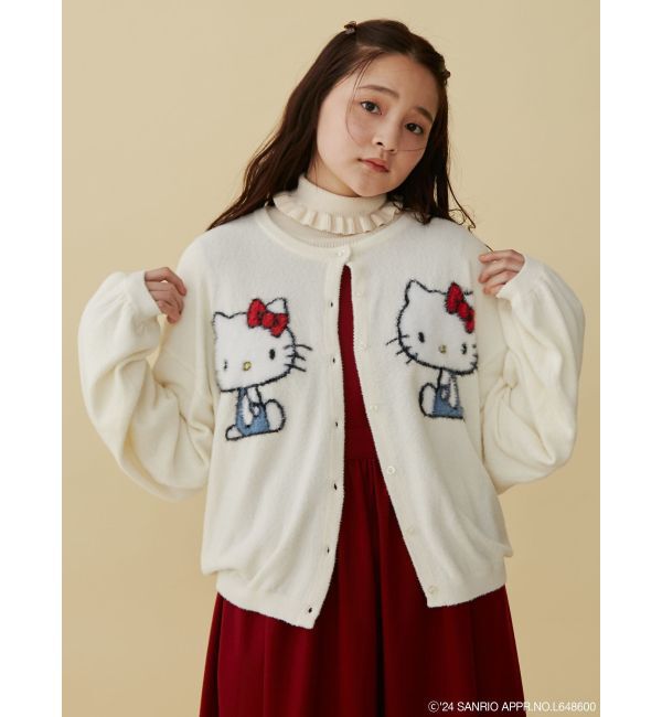 merry jenny「【ハローキティコラボ】ニットカーデイガン」|カーディガン|