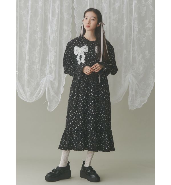 merry jenny「flowerフリルリボンワンピース」|ワンピース|