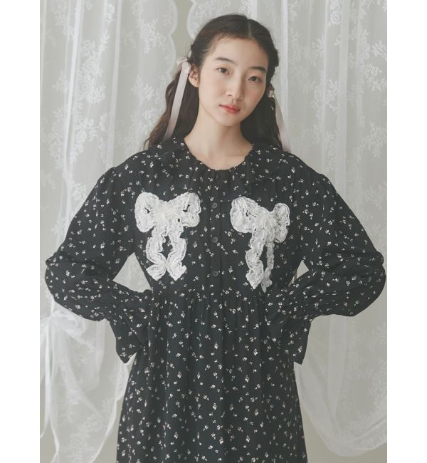 merry jenny「flowerフリルリボンワンピース」|ワンピース|