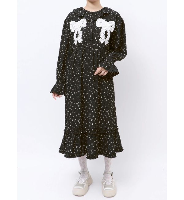 merry jenny「flowerフリルリボンワンピース」|ワンピース|