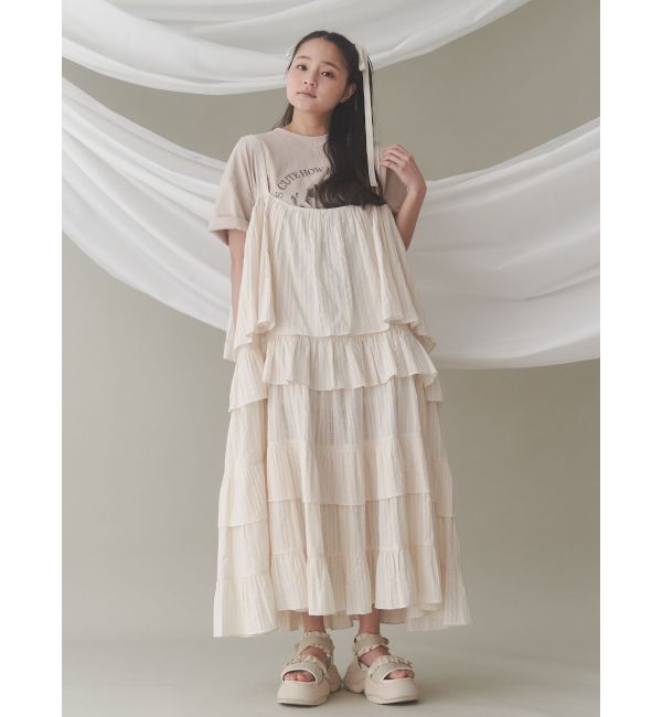 merry jenny「floralティアードティアードワンピース」|ワンピース|