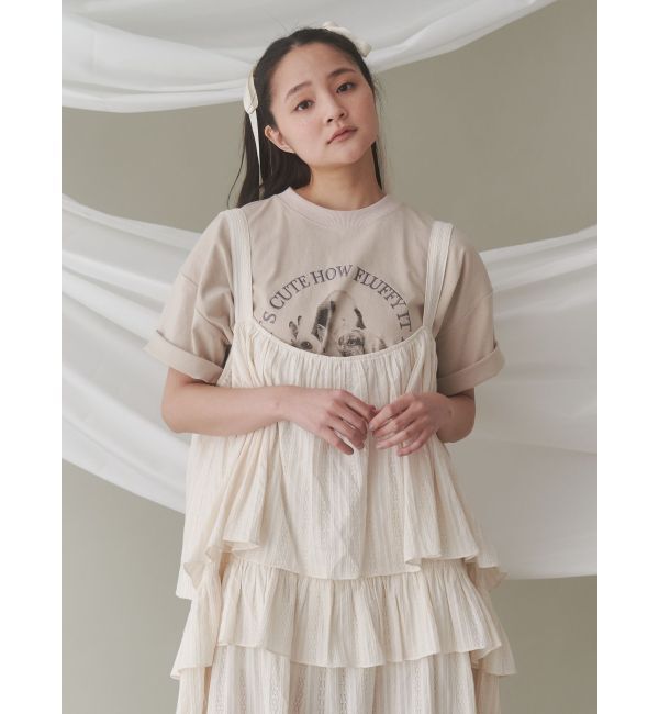 merry jenny「floralティアードティアードワンピース」|ワンピース|