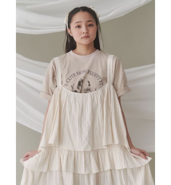 merry jenny「floralティアードティアードワンピース」|ワンピース|