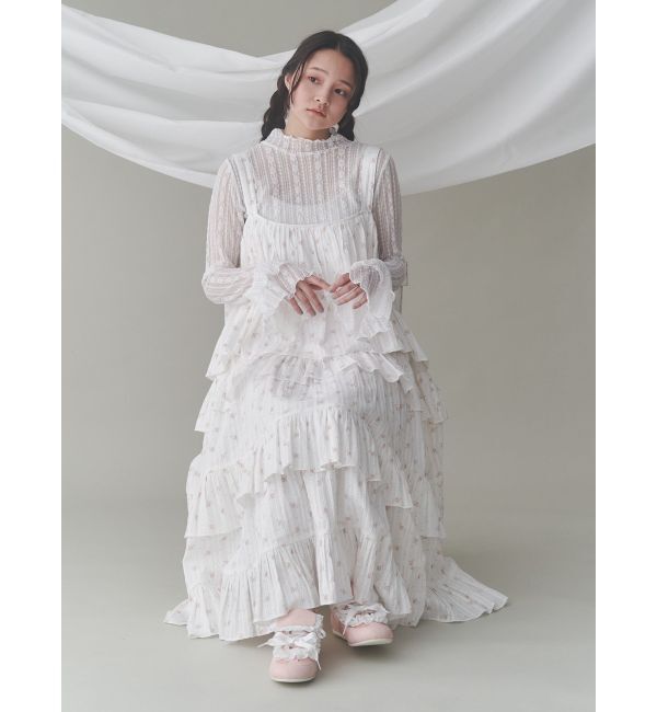 merry jenny「floralティアードティアードワンピース」|ワンピース|