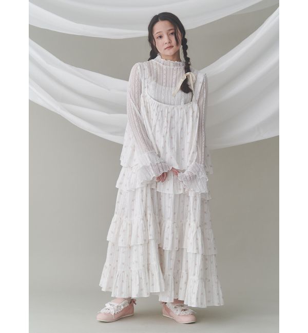 merry jenny「floralティアードティアードワンピース」|ワンピース|