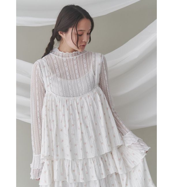 merry jenny「floralティアードティアードワンピース」|ワンピース|