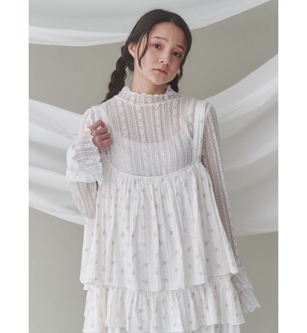 merry jenny「floralティアードティアードワンピース」|ワンピース|